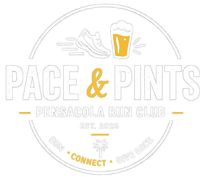 Pace & Pints Pensacola Run Club logo